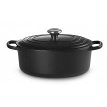 LE CREUSET Signature Bräter oval 40cm Schwarz matt