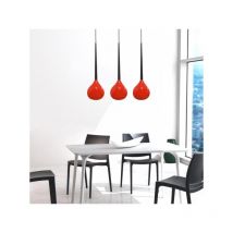 Lampe Suspendue design AGA 3 3xE14 - rouge