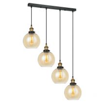 Suspension design CARDENA 4xE27 - noir / or