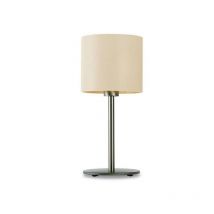 Lampe de bureau BACH E27 230V nickel avec abat-jour écru