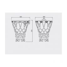 Applique murale enfant BASKETBALL E27 - noir