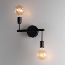 Applique murale industrielle ALTA 2 2xE27 - blanc design