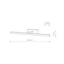 Applique design salle de bain salle de bain VAN GOGH M LED 12W 3000K IP44 - blanc