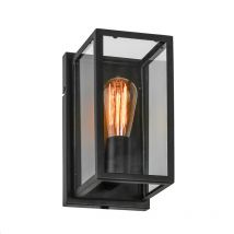 Applique murale industrielle LAVERNO E27 60W - noir mat design