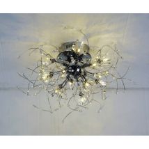 Plafonnier Design LUCIOLA 15xG4 - chrome