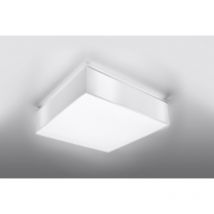 Plafonnier carré Design HORUS 35 E27 - blanc