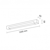 Plafonnier Design hermétique SUMOTO 38,4W 4000K CRI90 IP44 - noir