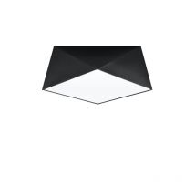 Plafonnier carré Design HEXA 35 2 E27 - noir