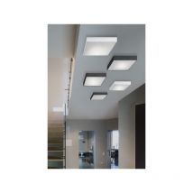 Plafonnier Design carré MONZA SQ 22 LED 20W 4000K noir