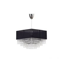 Suspension MODENA E27 - noir / cristaux Cristal