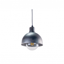 Luminaire Suspension Industriel LOFT BIG PUNK E27 - acier brut