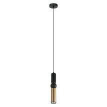 Lampe Suspendue design ISIDORA GU10 - noir / laiton