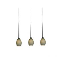 Lampe Suspendue design IZZA 3 3xE14 - olive