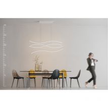 Suspension Design WAVES DIM LED 70W 3000K - blanc