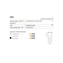 Spot en saillie Design ARO GU10 50W IP54 - chrome