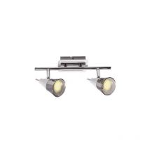 Plafonnier Reliure TOMI 2I GU10 chrome / blanc
