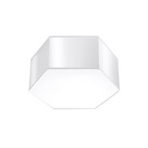 SUNDE 13 2xE27 Plafonnier carré Design - blanc