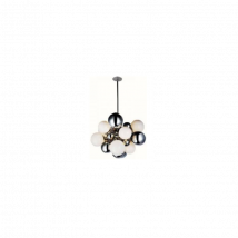 Suspension design NOBLE G4 10x20W 12V blanc, chrome