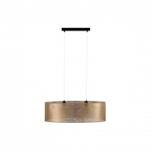 Lampe en suspension abat jour Design NEVOA 2xE27 - noir / or
