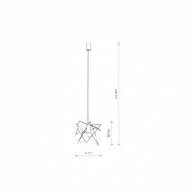 Suspension luminaire GSTAR GU10 - noir / or