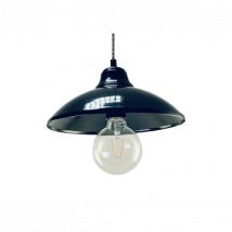 Lampe Suspendue industrielle LOFT FOLK E27 - noir