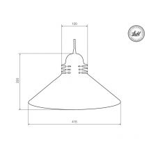 Suspension industrielle Loft SOUL 03 E27 - blanc
