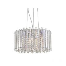 Lampe suspendue VENTUS Round 5xG9 - chrome / transparent Cristal