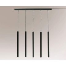 Suspension luminaire design YABU 5xGU10 - noir