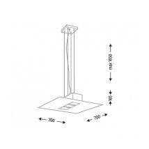 Suspension luminaire TAHARA 5510 3xGU10 - noir