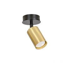 Plafonnier Design Zen Métal une Lampe Tube Noire Style Minimaliste
