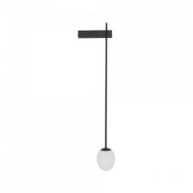 Applique murale étanche de salle de bain suspendue ICE EGG B G9 IP44 - noir / blanc