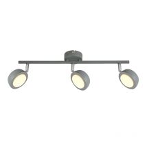 Plafonnier Boîtier MILD LED strip 3x6W - gris