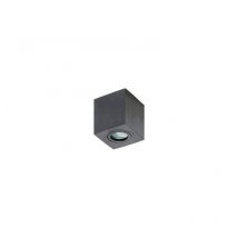 Spot de surface design NT BRANT 1 Carré GU10 IP44 - noir