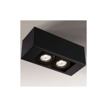 Spot de surface design SETO 2xGU10 - noir