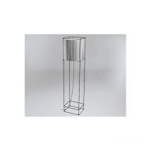 Lampe sur pied design 190 DOHAR PAA E27 - noir / chrome