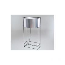 Lampe sur pied design DOHAR PAA E27 - noir / chrome