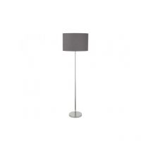 Lampe sur pied design HOTEL E27 - gris / chrome