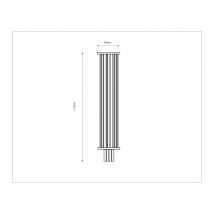 Plafonnier Design DOHAR IHI 8xG9 - blanc / laiton