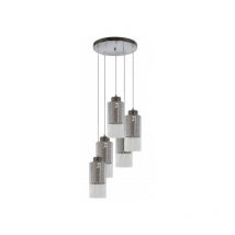 Suspension luminaire LIBANO 5xE27 - argent