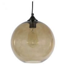 Suspension luminaire LAMPE SUSPENDUE EDISON 25 1X60W E27 MARRON + AMPOULE