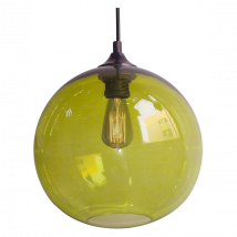 Lampe Suspendue design LAMPE SUSPENDUE EDISON 25 1X60W E27 VERT + AMPOULE