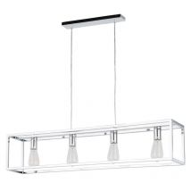 Suspension industrielle Design SIGALO 4xE27 - chrome