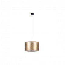 Lampe Suspendue avec abat-jour NEVOA E27 - noir / or