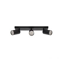 Plafonnier Spot plafond MANAM GU10 3L noir