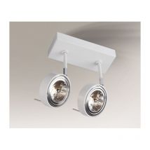 Plafonnier Spot FUSSA 7228 2xGU10 - blanc