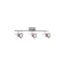 Plafonnier Reliure TOMI 3I GU10 chrome / blanc