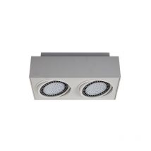Spot en saillie NT BOXY CL 2 2xGU10 AR111 - blanc