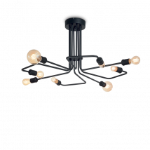 Plafonnier industriel TRIUMPH PL8 E27 noir
