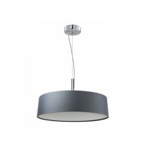 Lampe en suspension abat jour Design BLUM 3xE27 - gris argenté