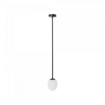 Lampe de salle de bain suspendue ICE EGG A G9 IP44 - noir / blanc